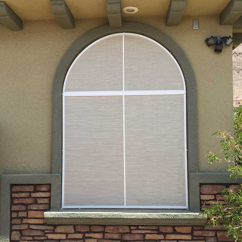 Arched Window Solar Screen