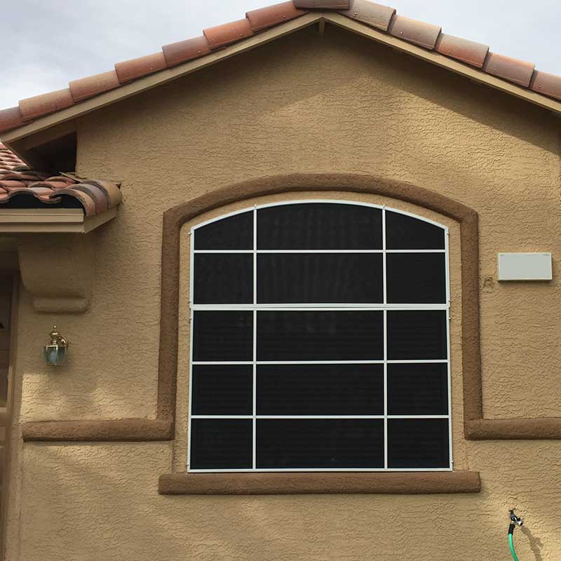 Arched Window Solar Screen